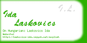 ida laskovics business card